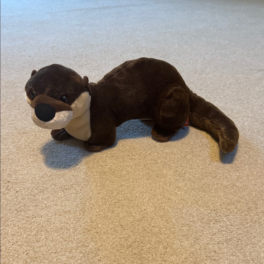 Brown Stuffed Otter Toy